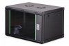 Digitus Szafa sieciowa wisząca Dynamic 19 7U rack 385x600x450mm, drzwi szyba, czarna, niezłożona, 60kg